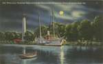 ... Training Ship and Perry Monument, Peninsula Drive, at night, Erie, Pa