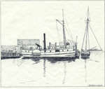 The steamboat Britannia at the Commercial Wharf