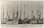 The propellers AFRICA, MAINE and ST. ALBANS with the schooner JESSIE H. BRECK