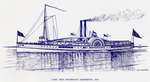 Lake Erie Steamboat Mississippi, 1853