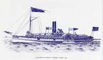 Lake Erie Steamboat WESTERN WORLD, 1854