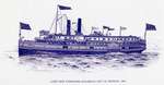 Lake Erie Passenger steamboat CITY OF DETROIT, 1889