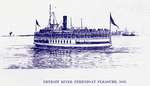 Detroit River Ferryboat PLEASURE, 1893
