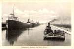 Freighters in Welland Ship Canal, Ontario