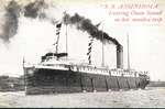 S. S. ASSINIBOIA leaving Owen Sound on her maiden trip