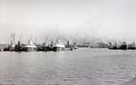 Ohio. Cleveland. Numerous Lake Vessels in Inner Harbor (1919)
