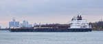 American Courage; passing Belle Isle, downbound