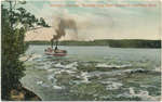 Steamer ALGERIAN Running Long Sault Rapids, St. Lawrence River