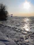 Windsor Salt Mines dock - closed by ice