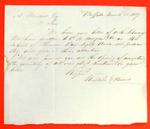 Correspondence, 28 Mar 1837, Russell & Hawes, Buffalo to A. Wendell