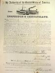 Steamer Arrow, Inspector's Certificate, 12 May 1859