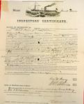 Steamer Forest Queen of Grand Rapids, Inspector's Certificate, 11 June 1858