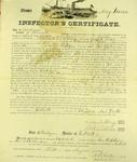 Steamer May Queen, Inspector's Certificate, 20 July 1859