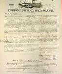 Steamer Montgomery, Inspector's Certificate, 24 May 1859