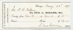 A. Miller Tug to John B. Wilbor, Receipt