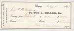 A. Miller Tug to John B. Wilbor, Receipt