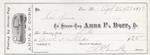 Anna P. Dorr, Tug to Jura, Receipt