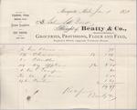 Beatty & Co. to S. A. Wood, Receipt