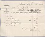 Beatty & Co. to S. A. Wood, Receipt