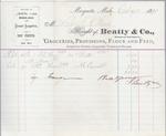 Beatty & Co. to S. A. Wood, Accounts