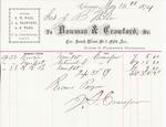 Bowman & Crawford to John B. Wilbor, Receipt