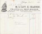 Capt. H. Channon to John B. Wilbor, Receipt