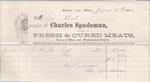 Charles Spademan to S. A. Wood, Receipt
