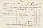 Cleveland & Toledo Rail Road Company to Jura, Receipt