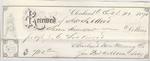 Cleveland Iron Mining Company to S. A. Wood, Receipt