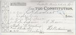 Constititution, Tug to Jura, Receipt