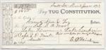 Constitution, Tug to S. A. Wood, Receipt