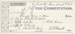 Constitution, Tug to S. A. Wood, Receipt