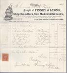 Finney & Lyons to S. A. Wood, Accounts