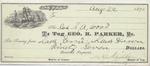 George H. Parker, Tug to S. A. Wood, Receipt