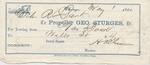 George Sturges, Tug to Russell Dart, Receipt
