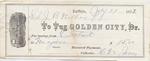 Golden City Tug to John B. Wilbor, Receipt