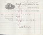 H. B. Tuttle Son to Jura, Bill of Lading