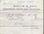 H. M. Hall to Russell Dart, Receipt