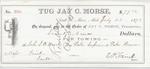 Jay C. Morse, Tug to S. A. Wood, Receipt