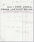 John Abell to S. A. Wood, Receipt