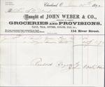 John Weber & Co. to S. A. Wood, Receipt