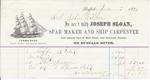 Joseph Sloan to John B. Wilbor, Receipt