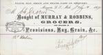 Murray & Robbins to S. A. Wood, Receipt