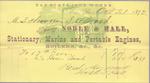 Noble & Hall to S. A. Wood, Receipt
