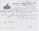 Payne, Newton & Co. to John B. Wilbor, Bill of Lading