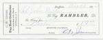 Rambler Tug to John B. Wilbor, Receipt