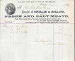 Sinclair & Bolland, Lake Ontario Meat Market to S. A. Wood, Accounts