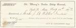 St. Marry's Ship Canal to John B. Wilbor, Receipt