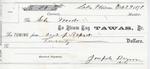 Tawas, Tug to S. A. Wood, Receipt