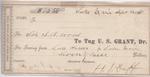 U. S. Grant, Tug to S. A. Wood, Receipt